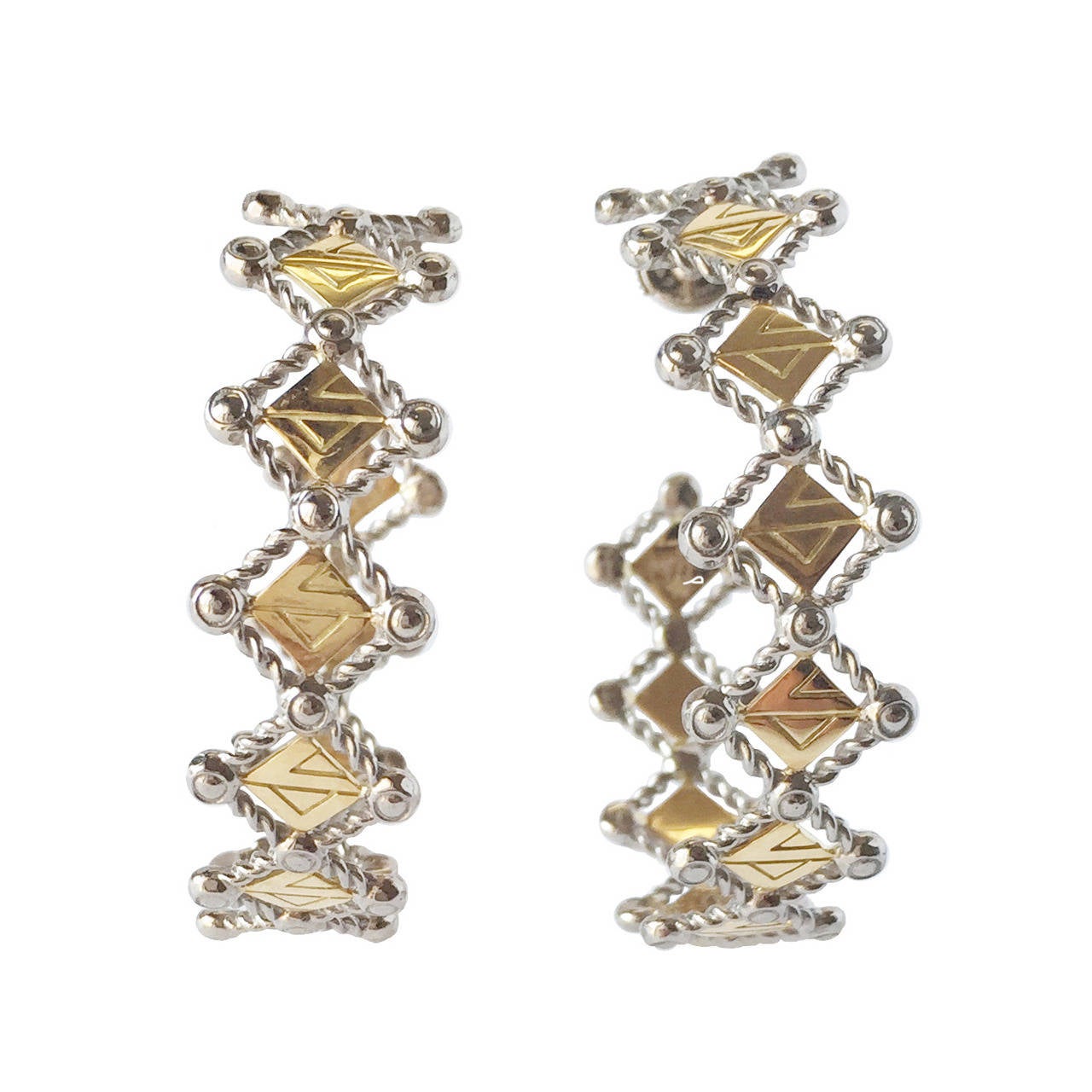 Louis Vuitton Gracious Graphic Earrings Designed by Pharrell Williams For Sale