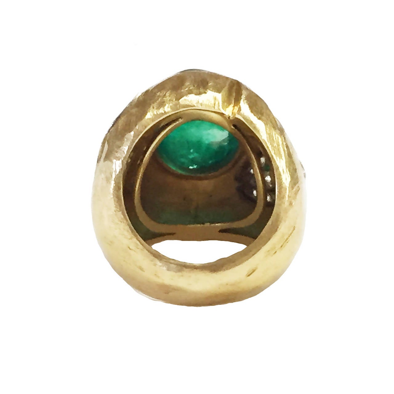 Henry Dunay Emerald Diamond Gold Ring 1