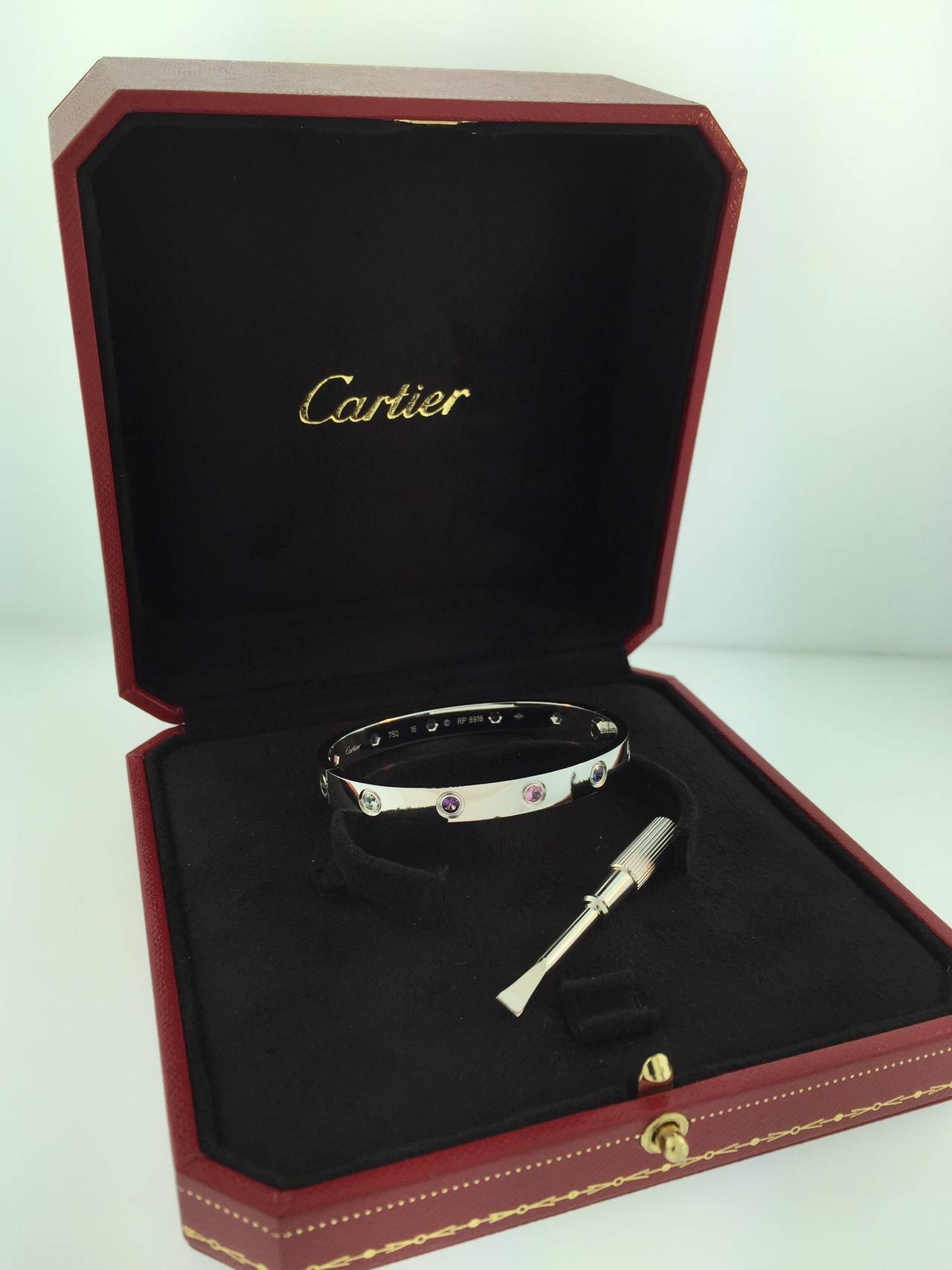Cartier Multigem White Gold Love Bracelet