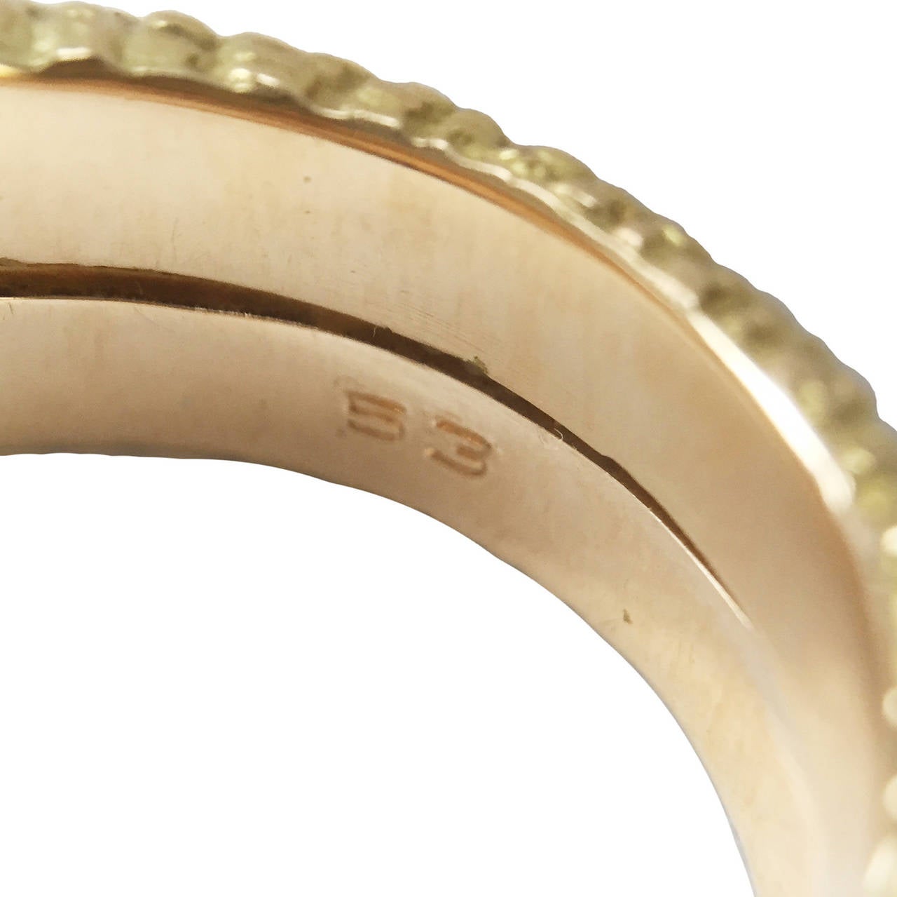 Women's Cartier Enamel Emerald Gold Snake Ring
