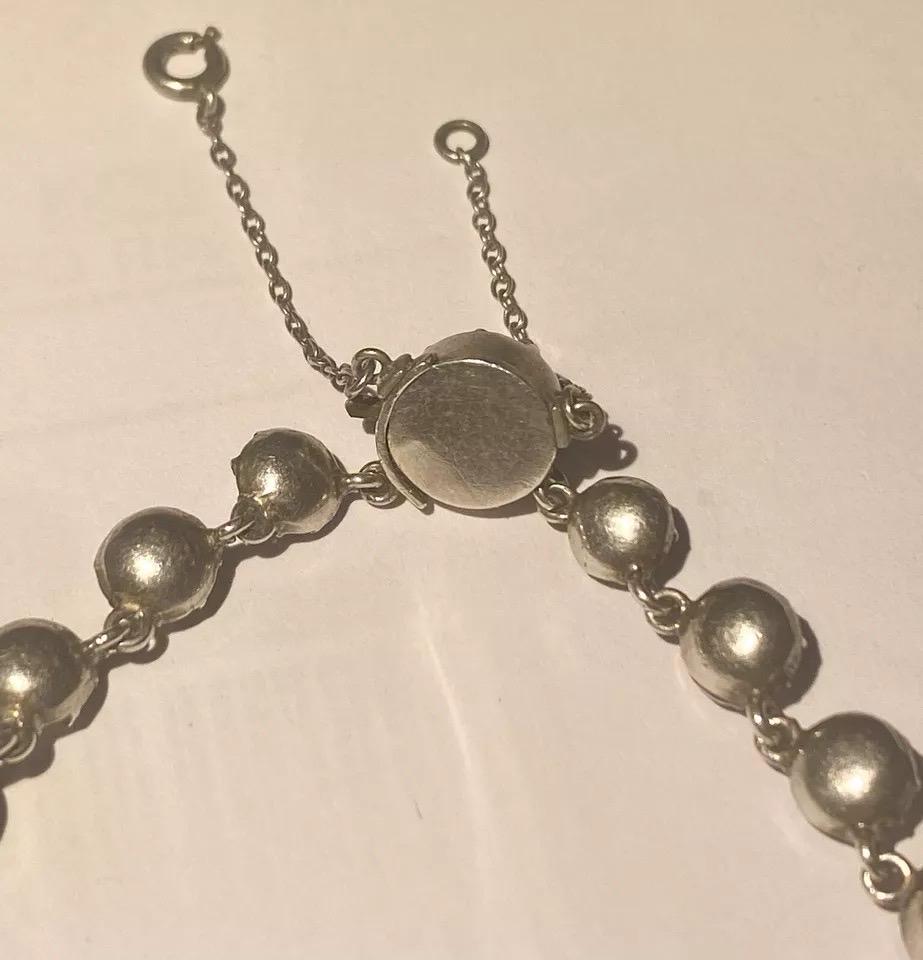 An Antique Georgian Silver & Paste Rivière Necklace 15