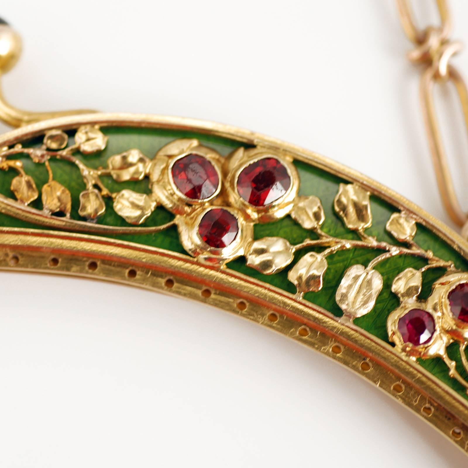 Art Nouveau Russian Imperial Antique Jeweled Varicolor Gold and Guilloché Enamel Purse Frame