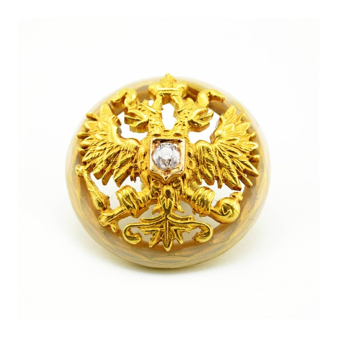 Edwardian Pair of Antique Gold, Diamond and Guilloché Enamel Fabergé Imperial Cufflinks