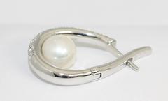 Mikimoto South Sea Pearl Diamond Gold Earrings