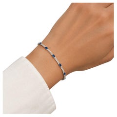 Bracciale NWT da 12.500 $ in oro 18 carati con zaffiro blu raro, straordinario e diamanti