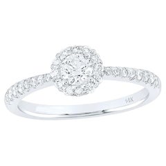 Anello NWT da 11.250 $ in oro 14 carati, splendido e scintillante, con fascia e corona di diamanti