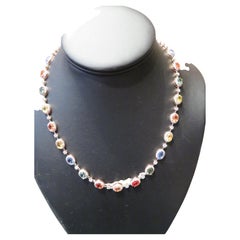 NWT 32.500 $ Collana con zaffiro arcobaleno "Fancy" da 18 carati, grande e scintillante, con diamanti
