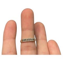 NWT $850 Gold Glittering Gorgeous Fancy Brown Diamond Ring Band