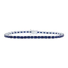 NWT $15, 000 14KT Gold Rare Fancy Gorgeous 10.50CTS Blue Sapphire Bracelet