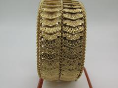 1940s Wide Gold Bracelet