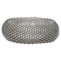 Tiffany & Co. Extra-Wide 26mm Somerset Sterling Silver Mesh Bangle Bracelet