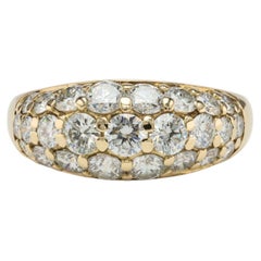 Tiffany & Co. 2.20 Carat Diamond Vintage Bombe Ring in 18K Yellow Gold