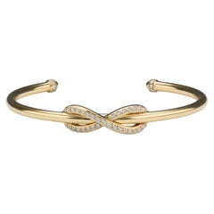 Tiffany & Co. Infinity Diamond Bangle in 18K Yellow Gold
