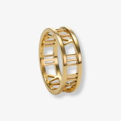 Tiffany & Co. Atlas Open Roman Numeral Band in 18K Yellow Gold