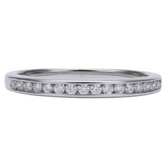 Tiffany & Co. Channel-Set Diamond Band in Platinum 0.24ct