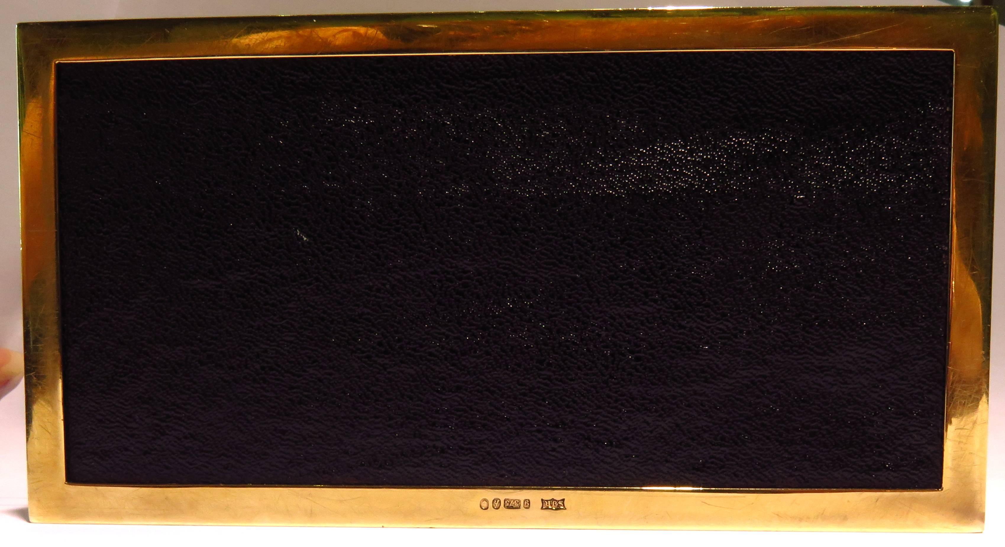 Spectacular Large Hallmarked English Essex Crystal Gold French Bulldog Box For Sale 1