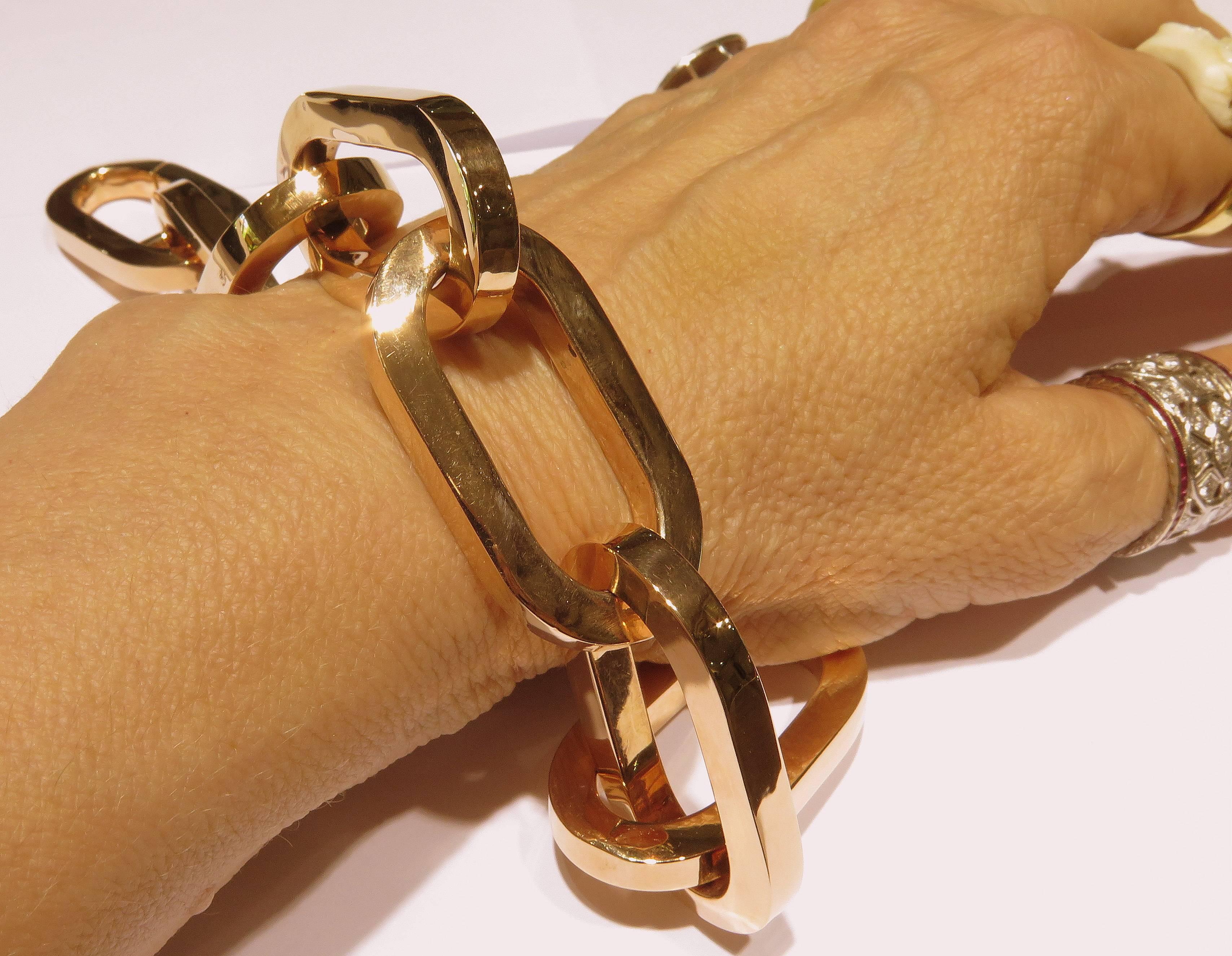 roberto coin link bracelet