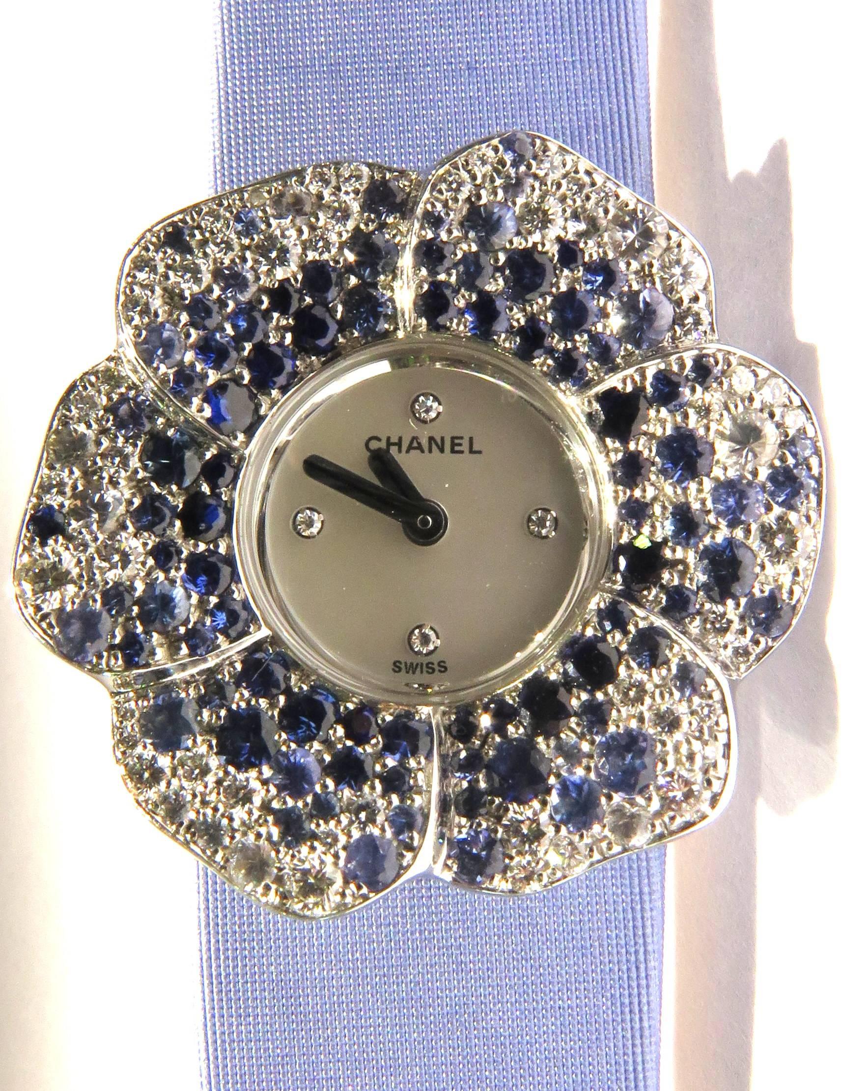 chanel flower watch