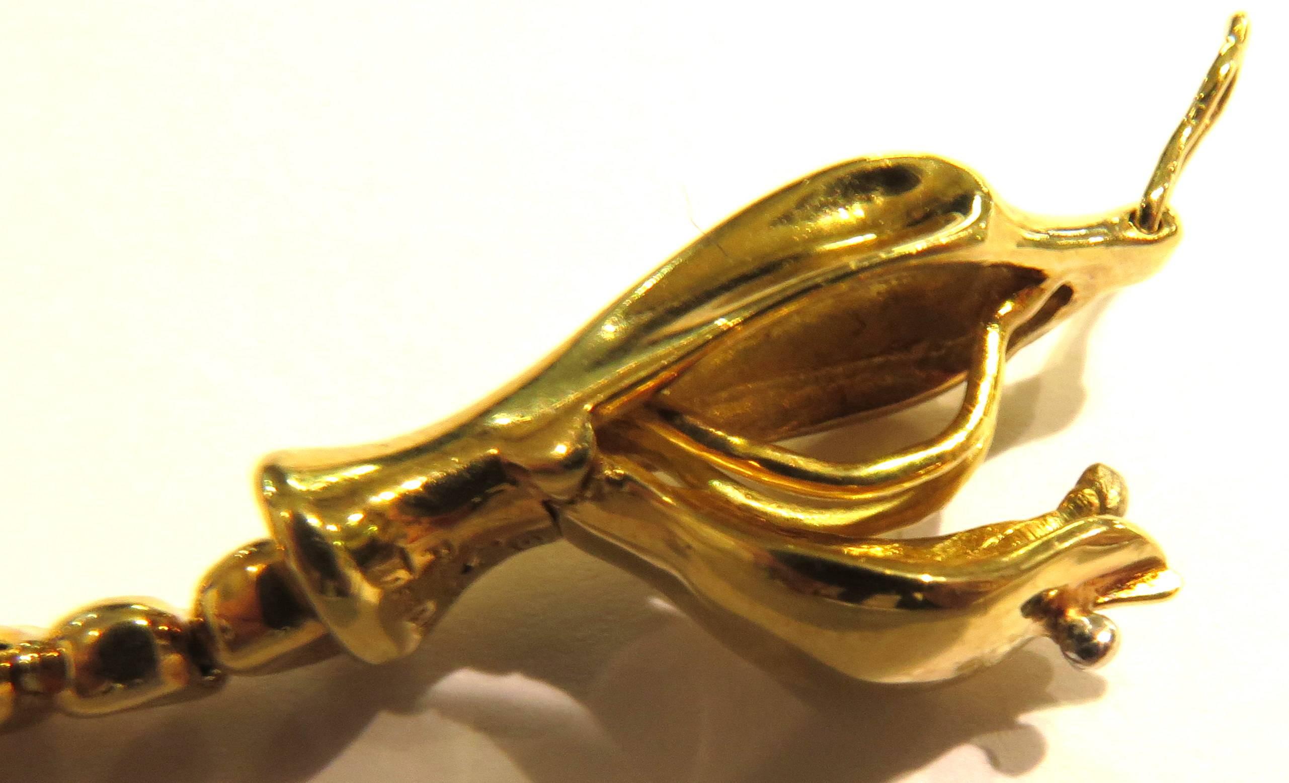 Tiffany & Co. Elsa Peretti Articulated Gold Snake Adjustable Bracelet 2