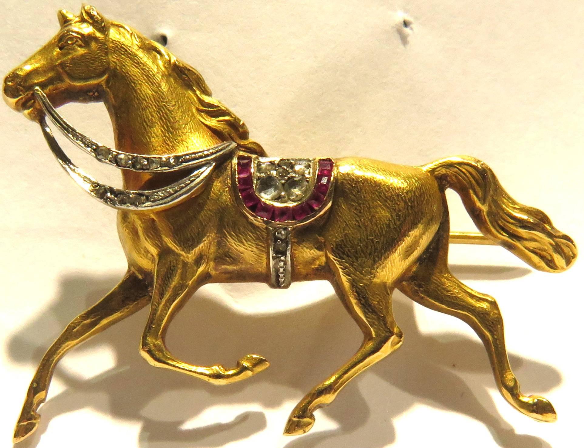gold horse images