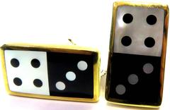 Tiffany & Co. Double Dice Mother-of-Pearl Onyx Gold Earrings