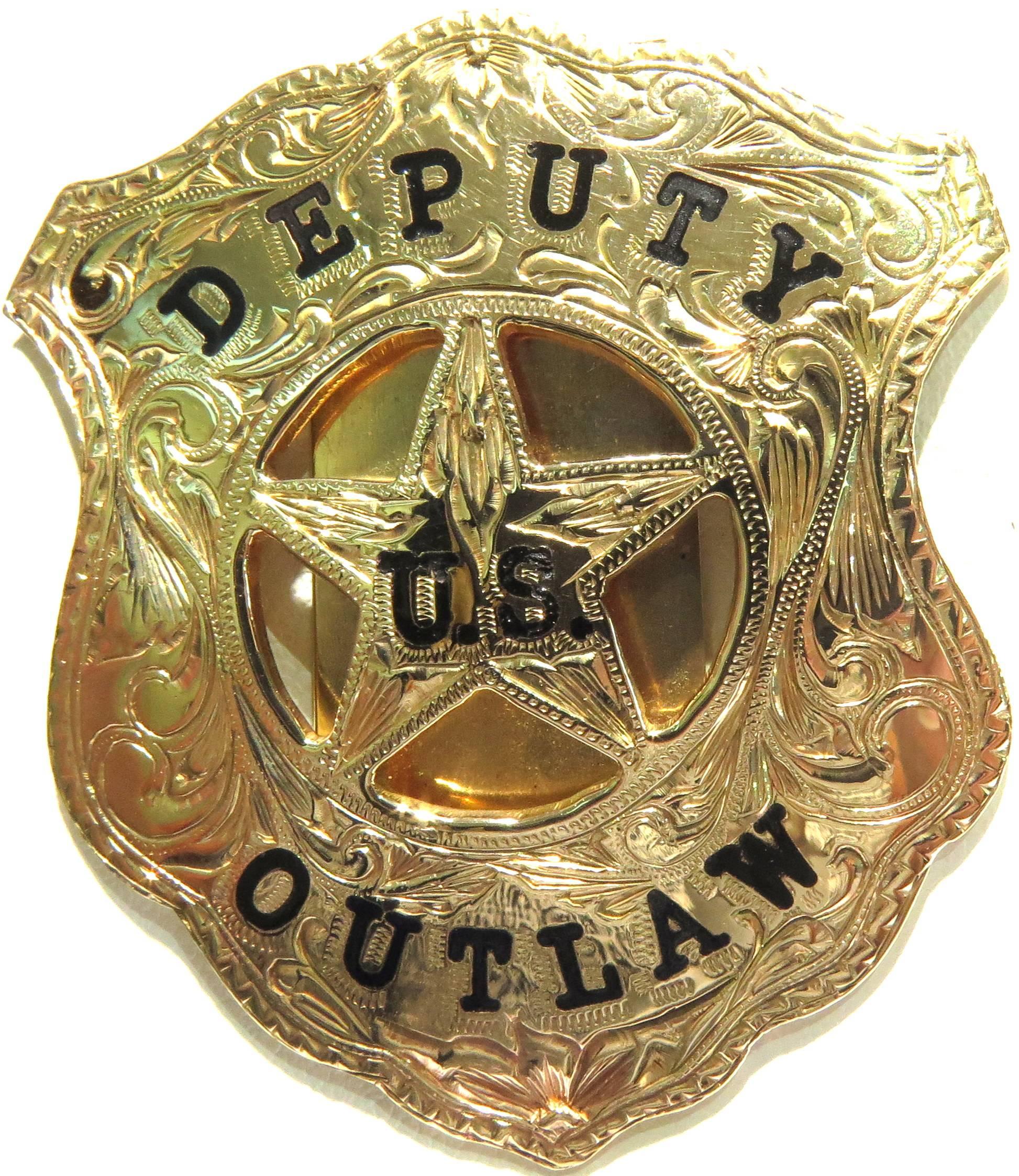 Being a genuine police badge collector, I can tell you this fantastic money clip is made exactly like the old west sheriff badges. With the deep and ornate hand engraving.along with the same enamel font used back in the day, this money clip is the