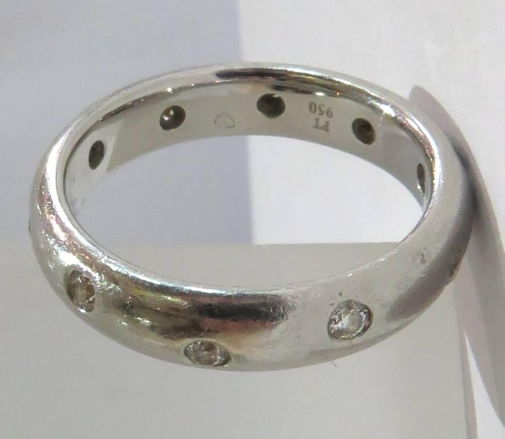Tiffany & Co. Etoile Diamond Platinum Eternity Band Ring For Sale 3