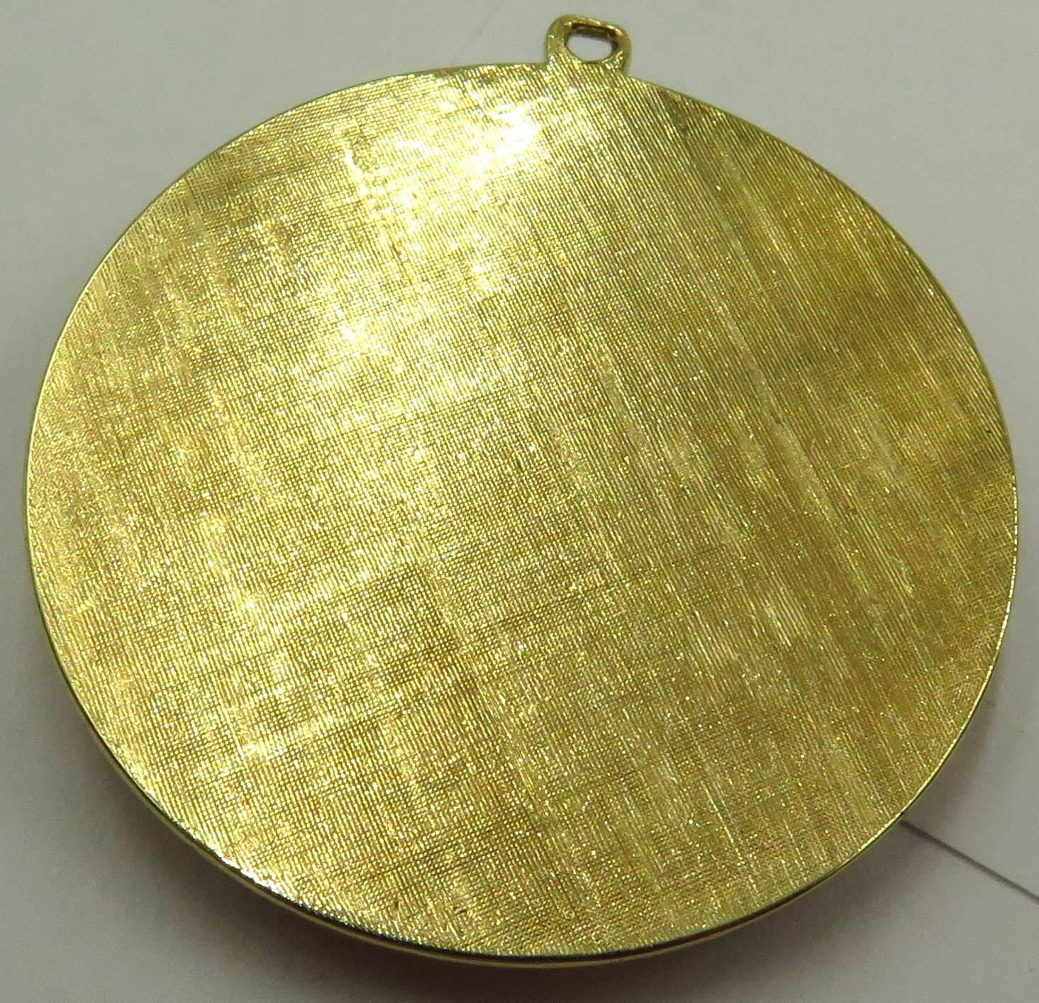 diamond bull pendant