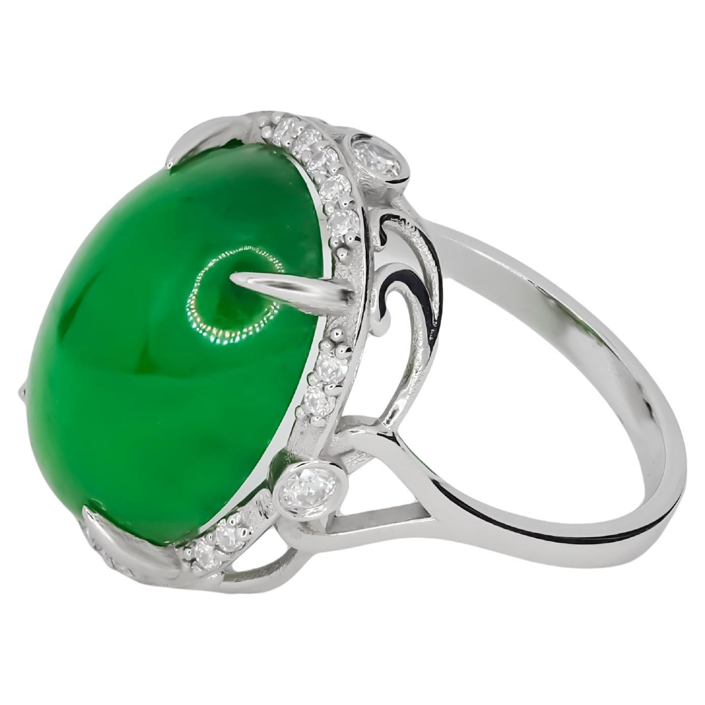 in vendita:  Anello di giada verde in oro 14k