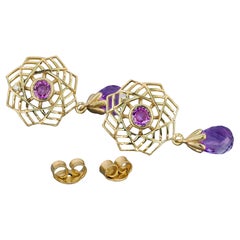 Amethyst earrindgs studs