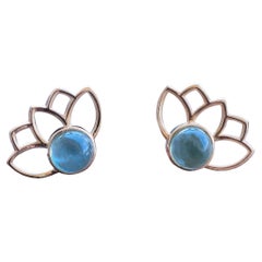 Boucles d'oreilles fleurs de lotus