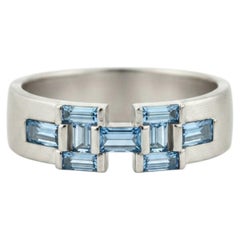 Art-Déco-Ring für Herren mit Baguette-Topas, vergoldet, Silber, Gold