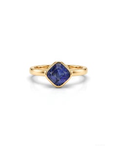 Solenne-Ring aus 18-karätigem Gold mit Tansanit