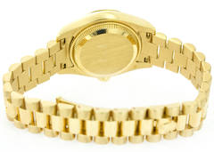 Rolex Lady's Yellow Gold Diamond President Datejust Wristwatch Ref 179158