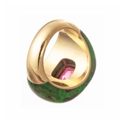 Emily P. Wheeler Pink Tourmaline Diamond Maw Sit Sit Chubby Ring