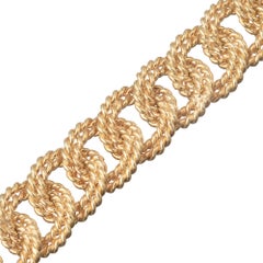 Verdura Armband aus 18-karätigem Gelbgold mit gedrehten Seilgliedern