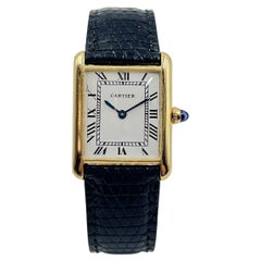 Used Cartier 1970s Gold Tank with Audemars Piguet Movement