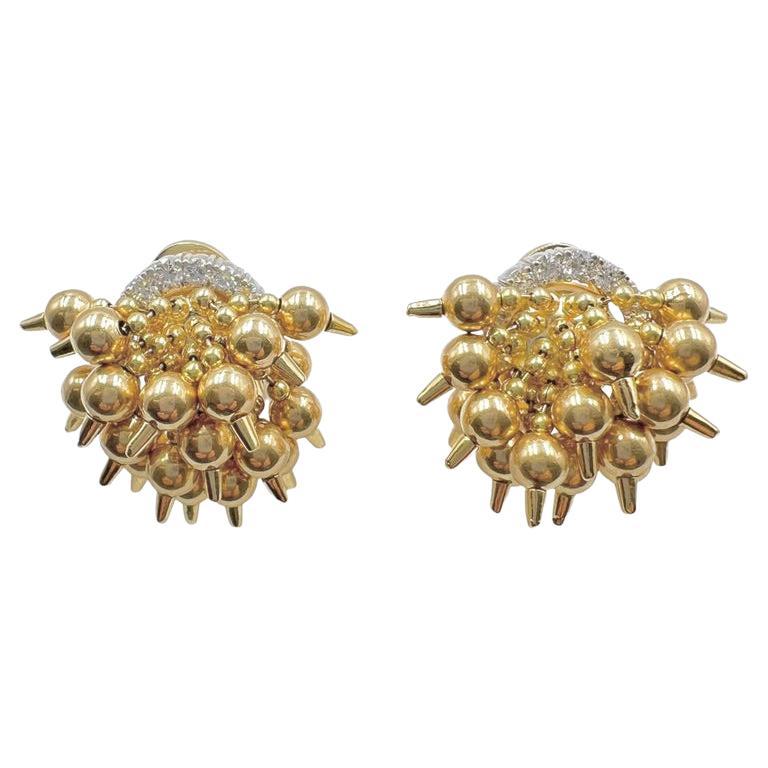 Aletto Bros Gold Diamond Niagara Earrings