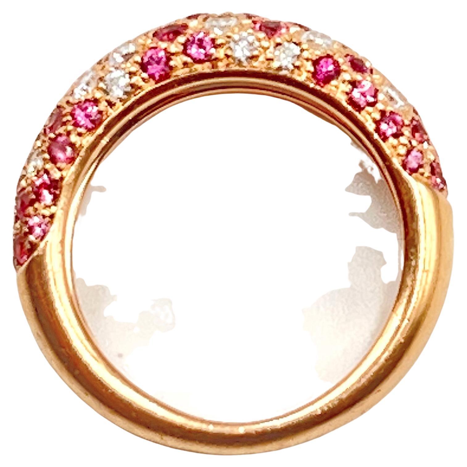 cartier pink sapphire ring