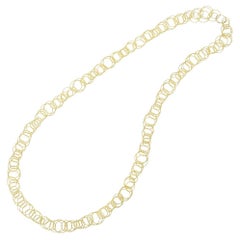 Buccellati Collier long hawaïen en or jaune 18 carats