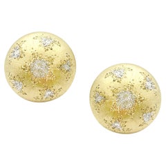 Buccellati 18k Gold Geminato Button Earrings