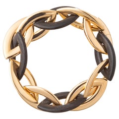 Vhernier 18k Rose Gold Ebony Doppio Senso Bracelet