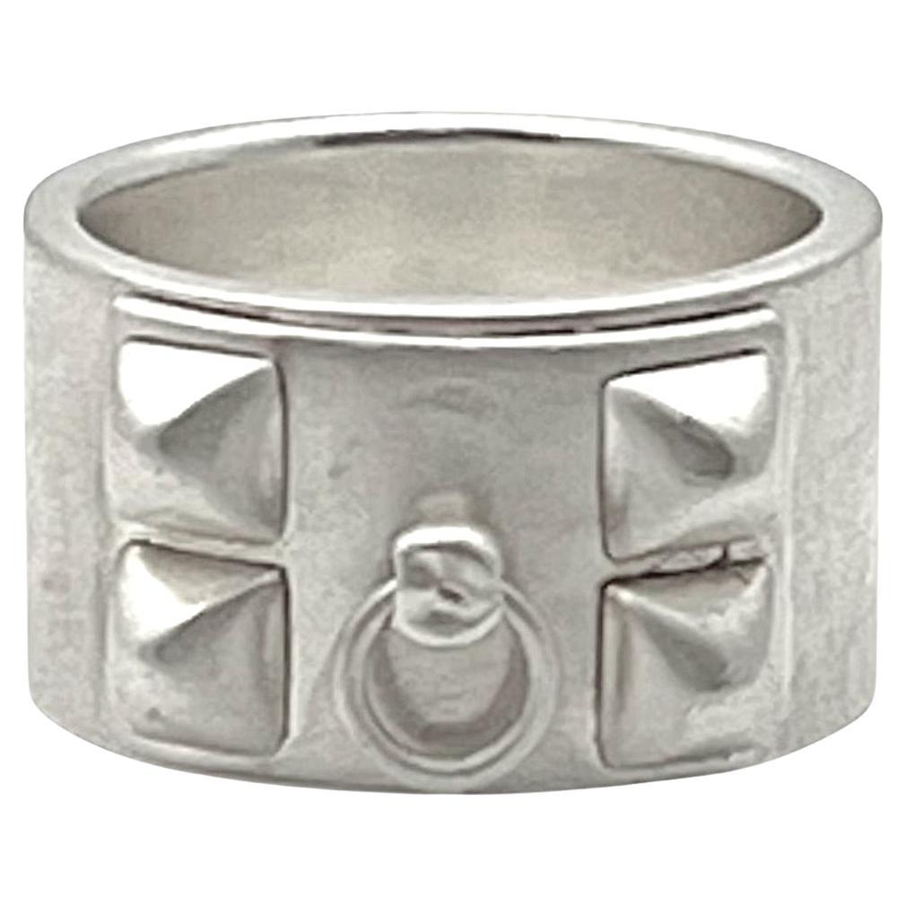 Hermès Collier De Chien Sterling Silver Ring For Sale