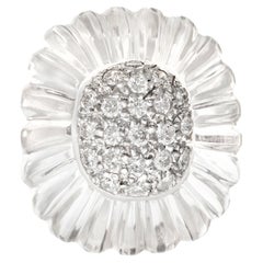 MAZ Bergkristall Pavé Diamant Cocktail Ring