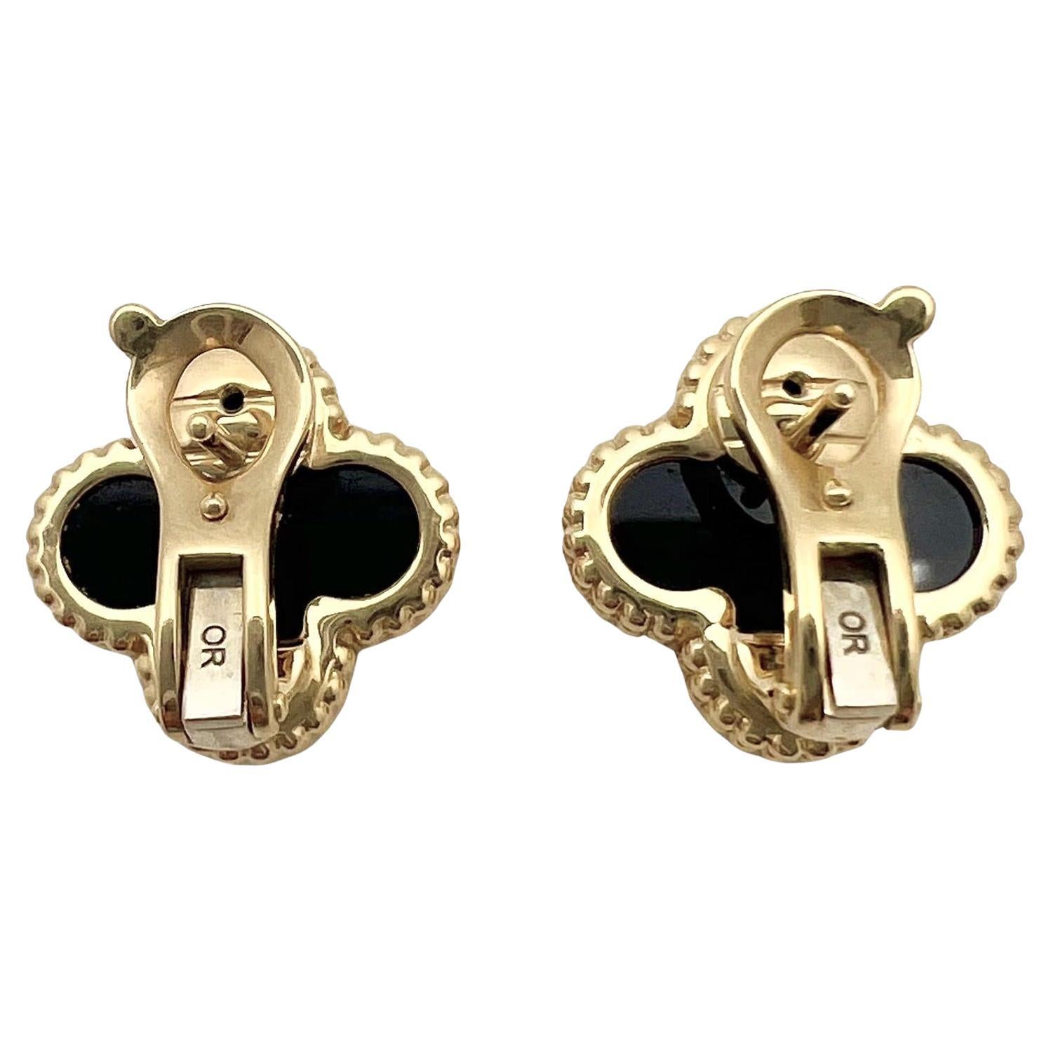 black van cleef earrings