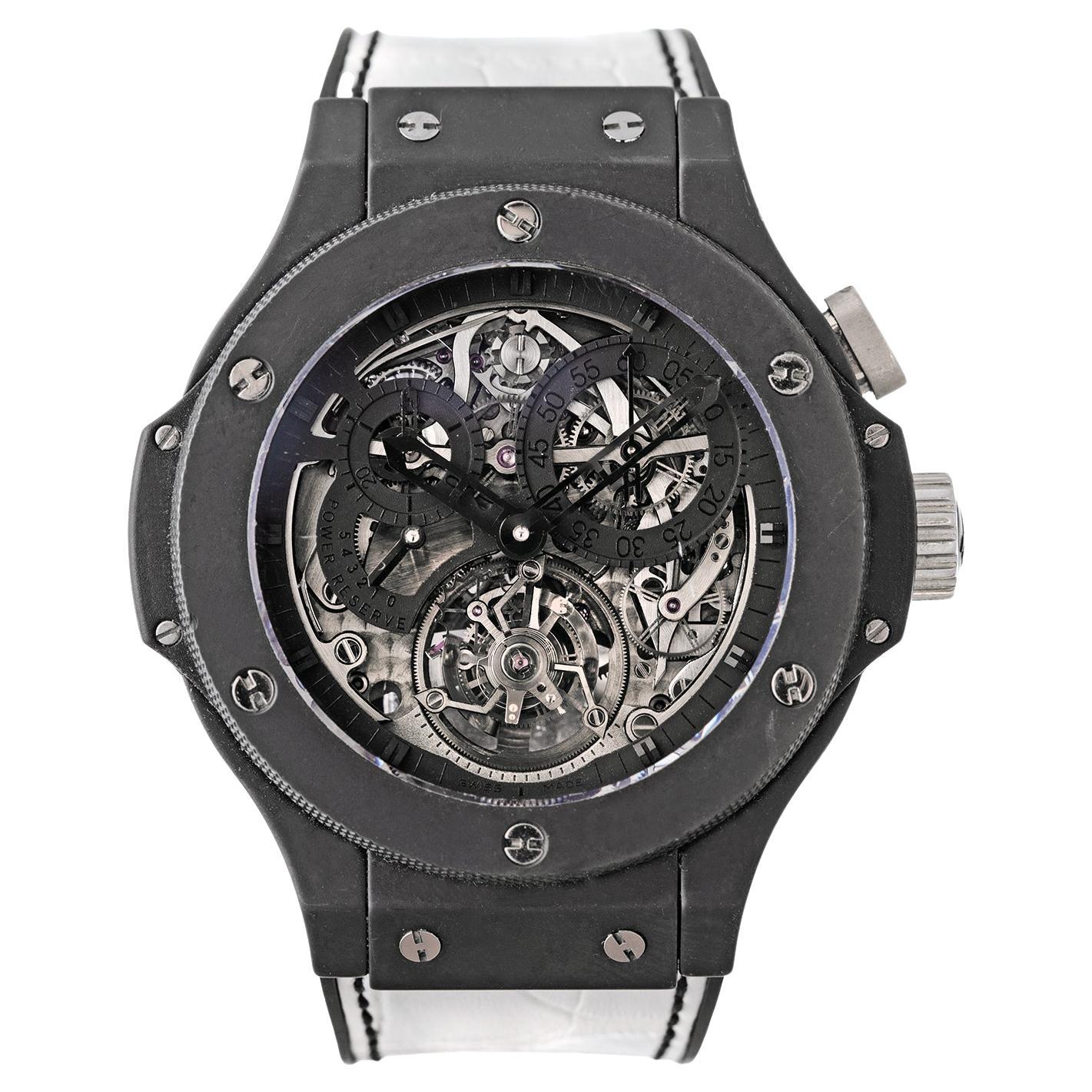 Montre Hublot Bigger Bang Tourbillon Chronographe All Black Limited Edition en vente