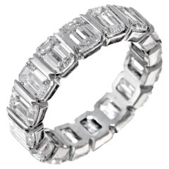 8.35 Carat Emerald-Cut Diamond Eternity Band