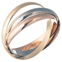 Cartier 18k Tricolored Gold Trinity Extra-Large Bangle Bracelet