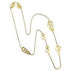 Tiffany Angela Cummings 18k Gold Shell Chain Necklace