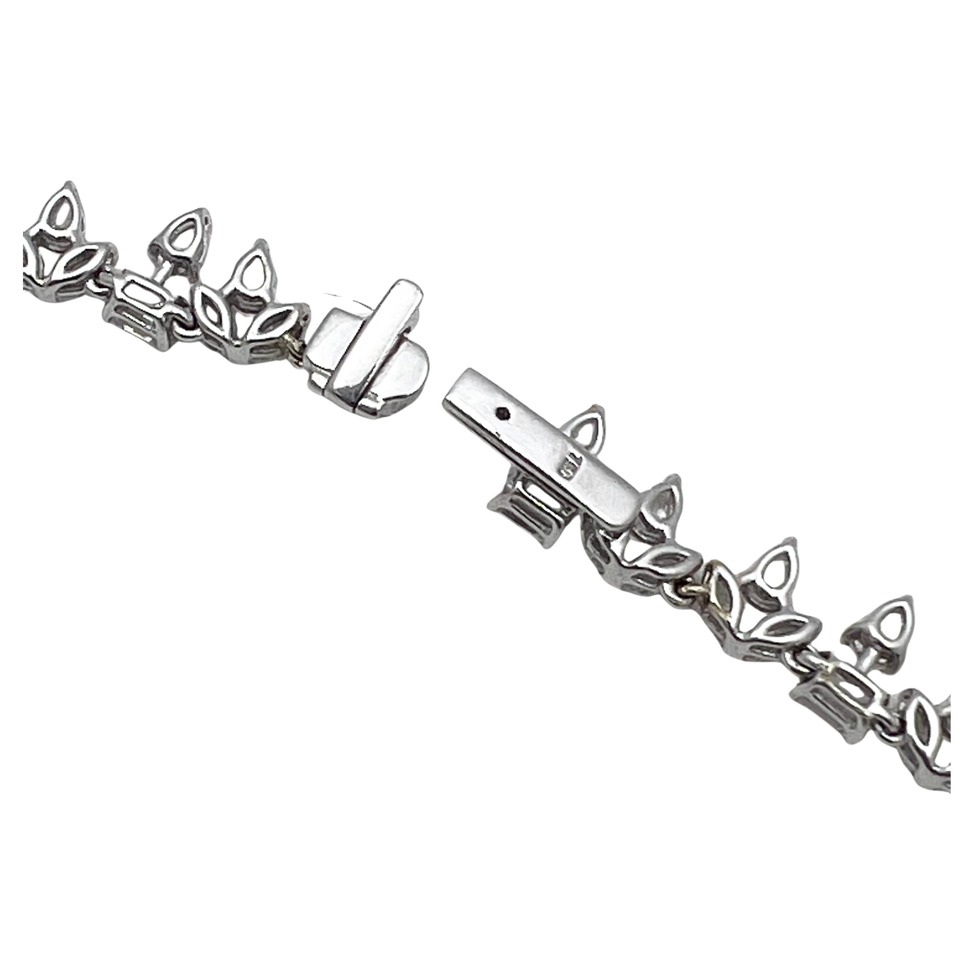 Collana con frangia di diamanti a taglio misto da 45 carati in vendita 5